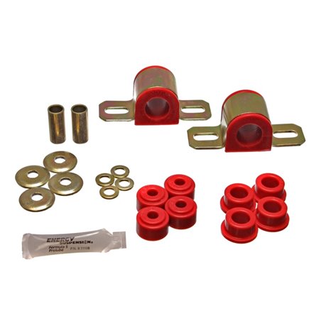 Energy Suspension 84-01 Jeep Cherokee Red Frt 24mm Sway Bar Bushing Set w/End Link Bushings