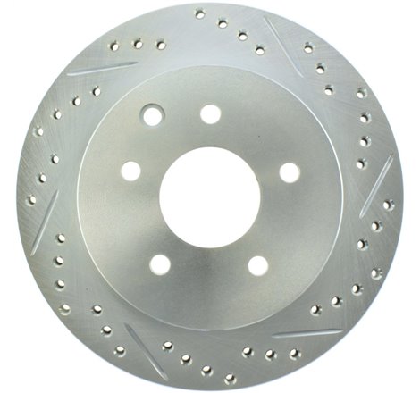 StopTech Select Sport Nissan Slotted and Drilled Left Rear Rotor