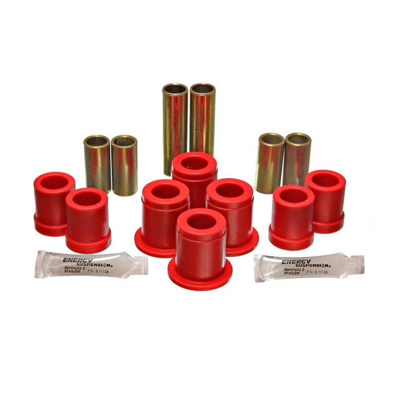 Energy Suspension 1980-86 Nissan 720 Truck 2WD/4WD Red Front Control Arm Bushing Set