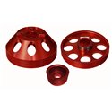 Torque Solution Lightweight WP/Crank/Alt Pulley Combo (Red): Hyundai Genesis Coupe 3.8 2010+