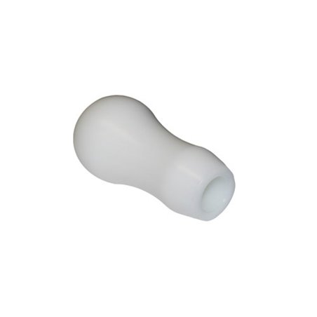 Torque Solution Delrin Tear Drop Tall Shift Knob (White): Universal 10x1.25