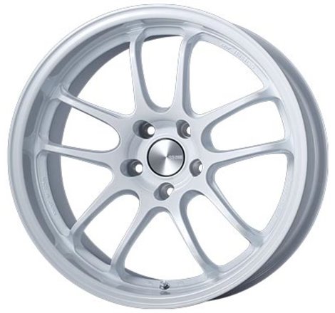 Enkei PF01EVO 18x9.5 15mm Offset 5x120 72.5mm Bore Pearl White Wheel Special Order / No Cancel