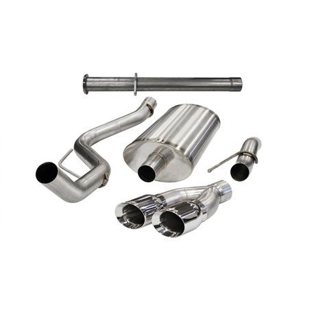 Corsa 11-13 Ford F-150 Raptor 6.2L V8 145in Wheelbase Polished Xtreme Cat-Back Exhaust