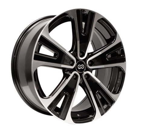 Enkei Universal SVX Truck & SUV 18x8 50mm Offset 5x127 Bolt 72.6mm Bore Black Machined Wheel