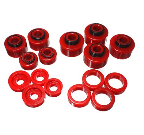 Energy Suspension 99-07 Ford F-250/F-350 SD 2/4WD Crew Cab Body Mount Set - Red