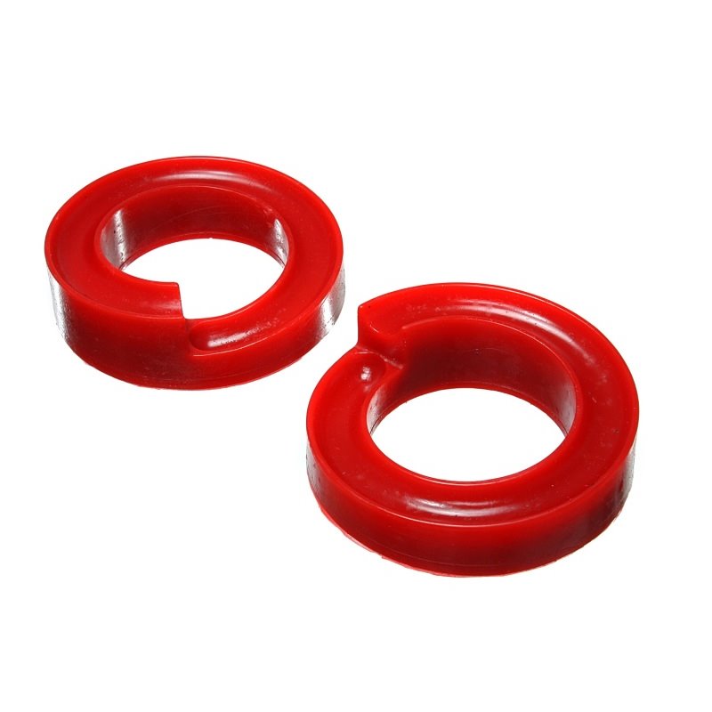 Energy Suspension 2005-07 Ford F-250/F-350 SD 2/4WD Front Coil Spring Isolator Set - Red