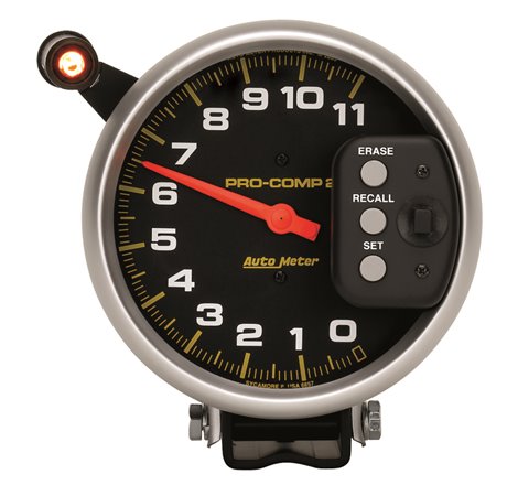 Autometer 5 inch 11000 RPM Single Range w/ Pro-Comp 2 & Memory Tachometer