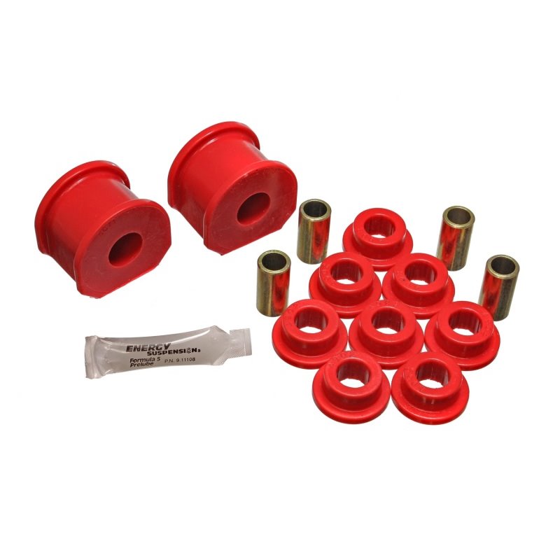 Energy Suspension Ford Truck 3/4in Dia 2in Tall inAin Style Rear Sway Bar Bushing Set - Red