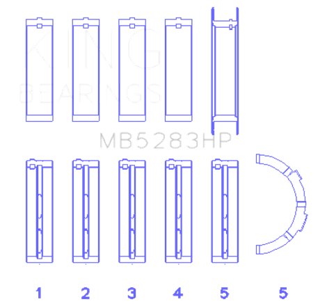 King Performance Main Bearing Set - Size Standard