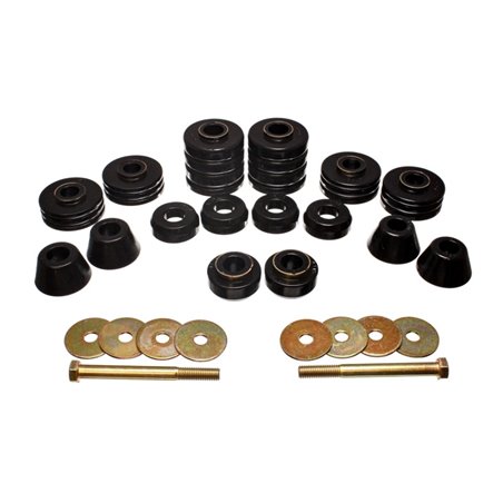 Energy Suspension Black Body Cab Mount Set for 73-80 GM C/K-10/20/30 C/K1500/2500/3500