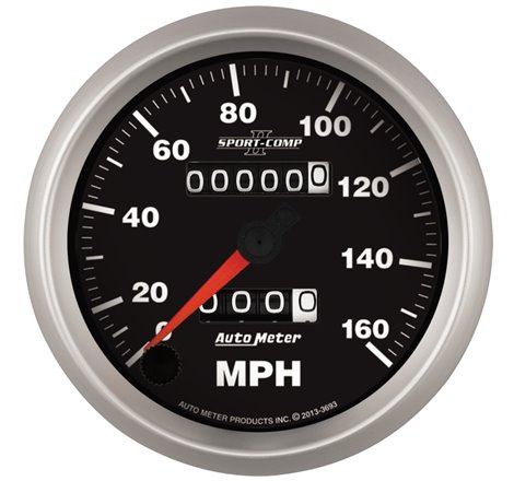 Autometer Sport-Comp II 3-3/8in 160MPH Mechanical Speedometer