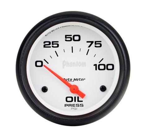 Autometer Phantom 66.7mm 0-100 PSI SSE Oil Pressure Gauge