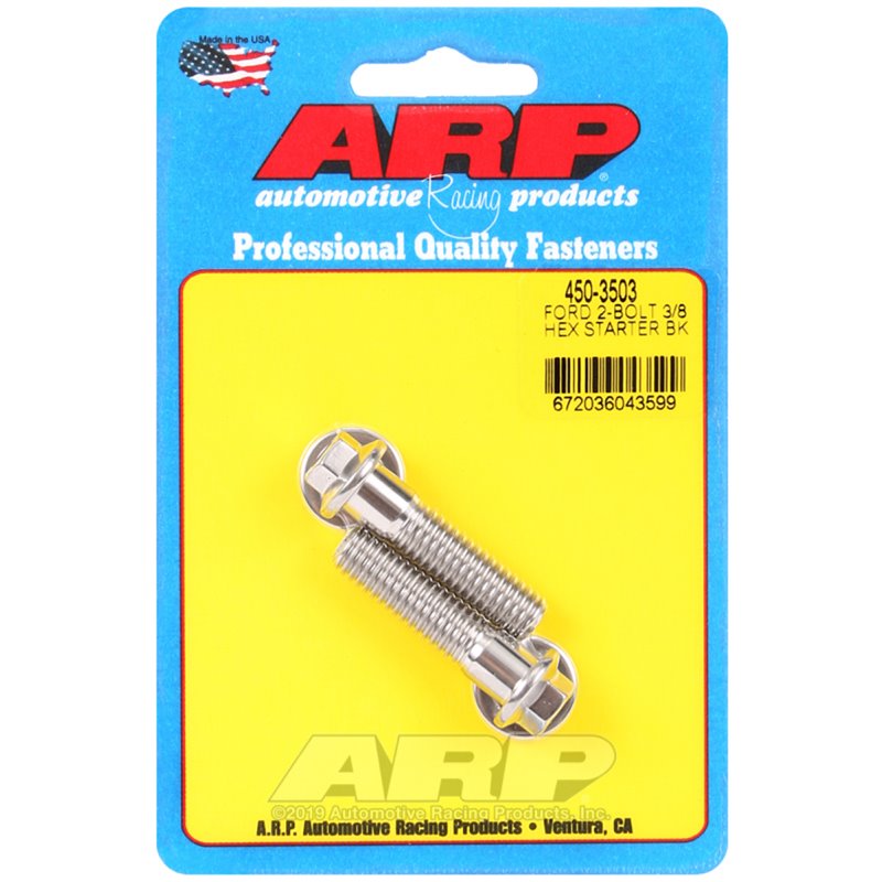 ARP Ford SS 2-Bolt 3/8in Hex Starter Bolt Kit