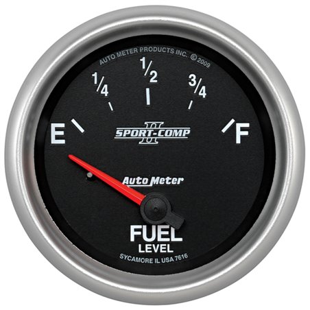 Autometer Sport-Comp II 2-5/8in Short Sweep Electronic 73-10ohms Fuel Level Gauge