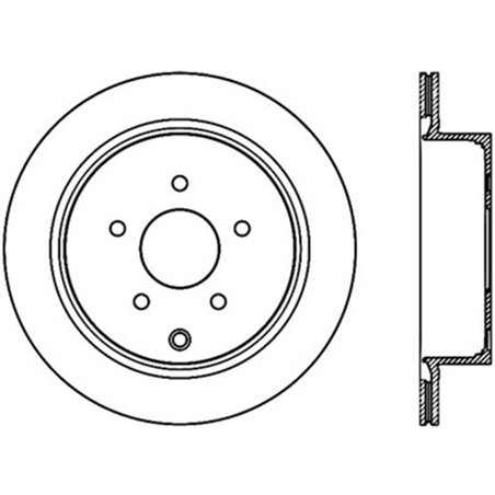 StopTech Power Slot 03-09 Infiniti FX35/FX45/Nissan Murano SportStop Cryo Slotted Rear Right Rotor