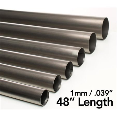 Ticon Industries 2.13in Diameter x 48.0in Length 1mm/.039in Wall Thickness Titanium Tube