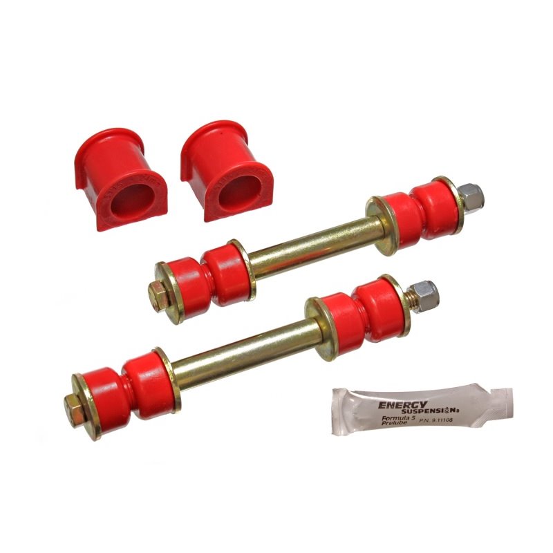 Energy Suspension 89 Toyota 4Runner 2/4WD Red 24mm Complete Front Sway Bar Bushing Set