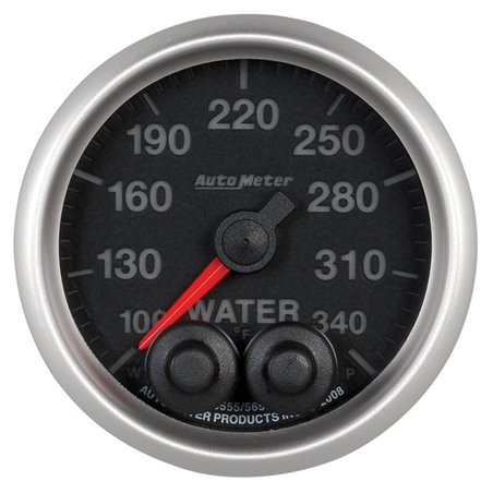 Autometer Elite 52mm 100-340 Deg F Water Temperature Peak and Warn Gauge w/ Electonic Control