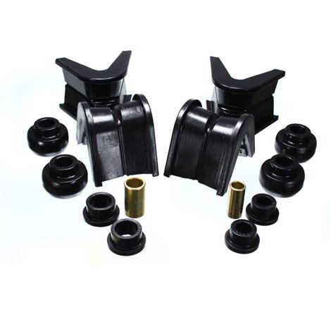 Energy Suspension 76-77 Ford Bronco/66-72 F-100/F-150 Black 7 Deg Offset Complete 14Pc C-Bushing Set