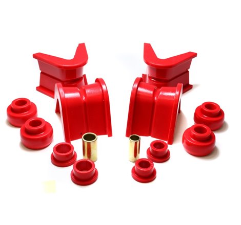 Energy Suspension 76-77 Ford Bronco/66-72 F-100/F-150 Red 7 Deg Offset Complete 14 Pc C-Bushing Set