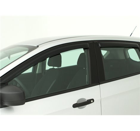 AVS 18-21 Hyundai Accent Ventvisor Outside Mount Deflectors 4pc - Smoke