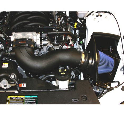 Airaid 11-14 Ford Mustang GT 5.0L Race Only (No MVT) MXP Intake System w/ Tube (Dry / Blue Media)