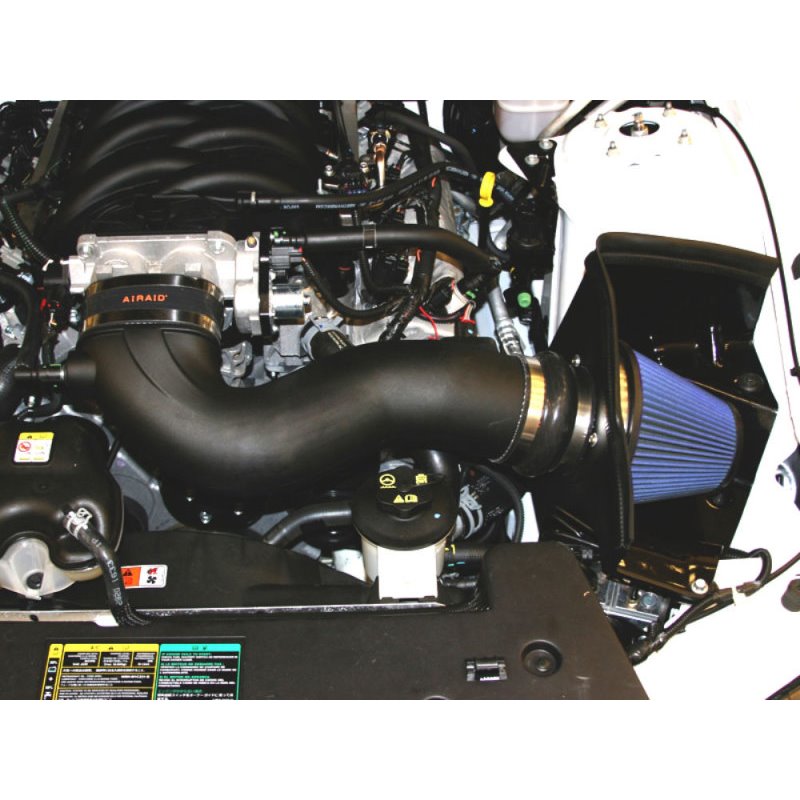 Airaid 11-14 Ford Mustang GT 5.0L Race Only (No MVT) MXP Intake System w/ Tube (Dry / Blue Media)