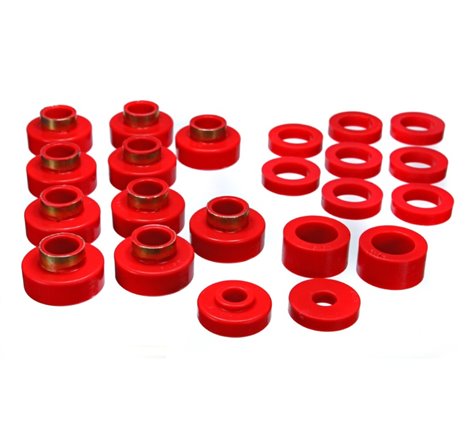 Energy Suspension Cj5-7 Body Mounts - Red