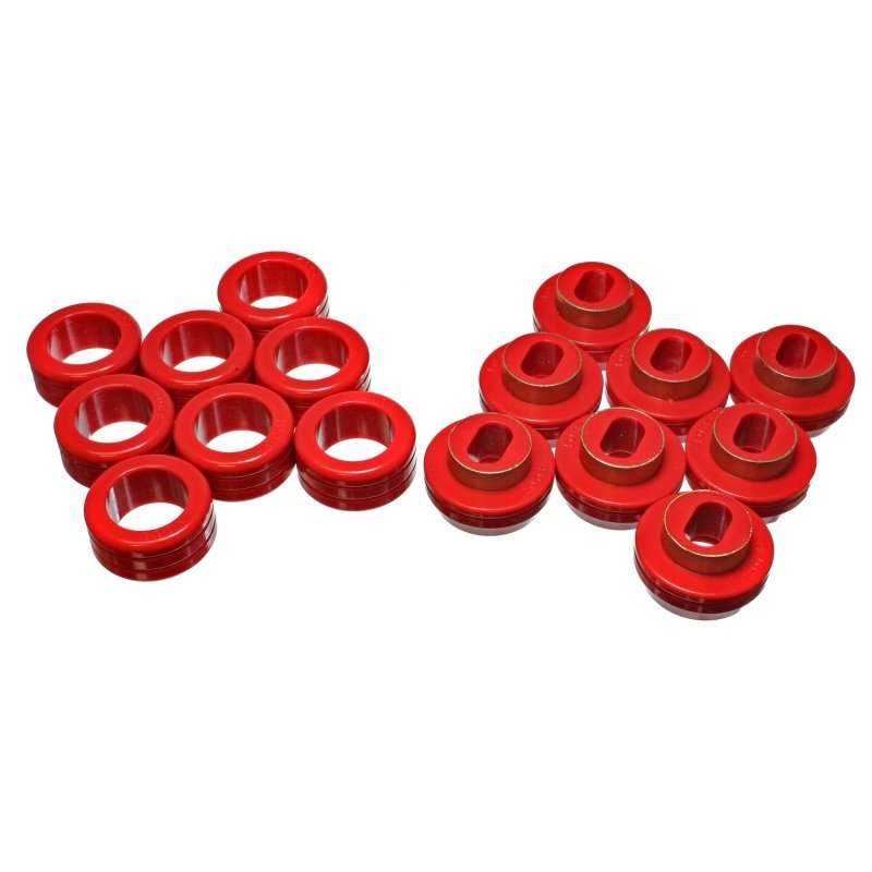 Energy Suspension Crew Cab 2&4Wd Body Mounts - Red