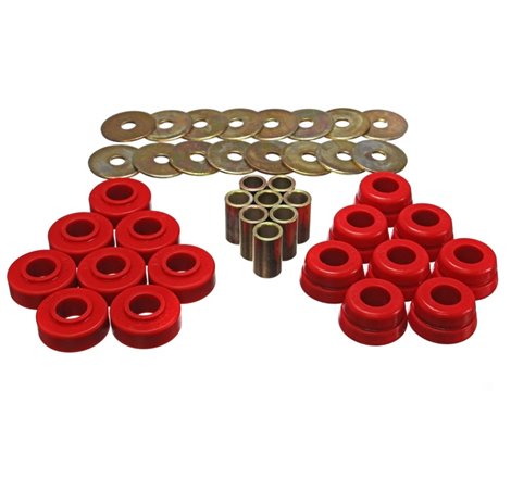 Energy Suspension Gm Body Mount Set W/Hardware - Red