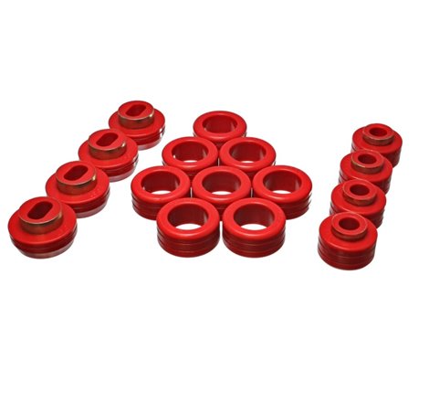 Energy Suspension S10 Body Mount Set - Red