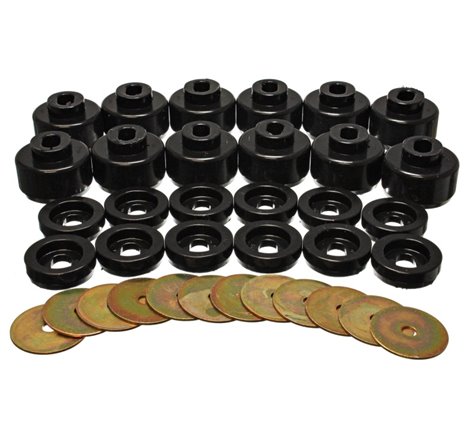 Energy Suspension Body Mount Set - Black