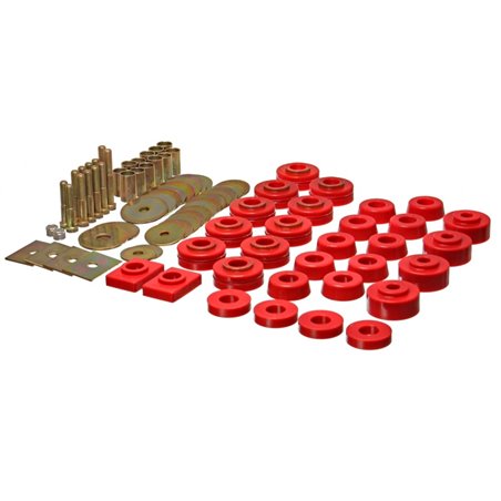 Energy Suspension Body Mount Set - Red