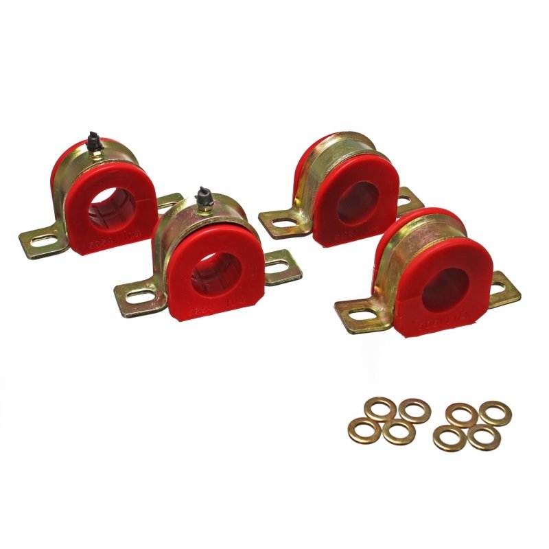 Energy Suspension 1-1/4in Gm Greaseable S/B Set - Red