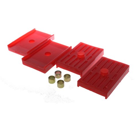 Energy Suspension Leaf Spring Isolators - Red