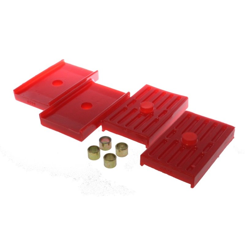 Energy Suspension Leaf Spring Isolators - Red