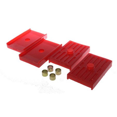 Energy Suspension Leaf Spring Isolators - Red