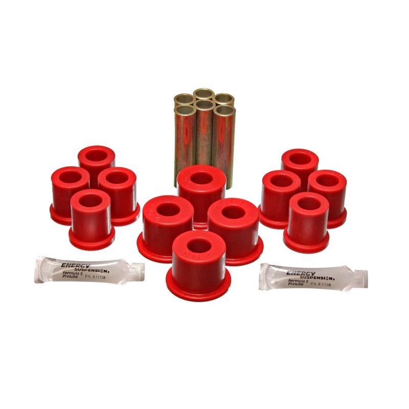 Energy Suspension Fd 4 Wd Frt Sprg Bush Set - Red