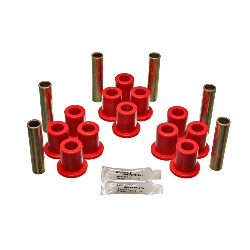 Energy Suspension Fd 4 Wd Frt Sprg Bush Set - Red