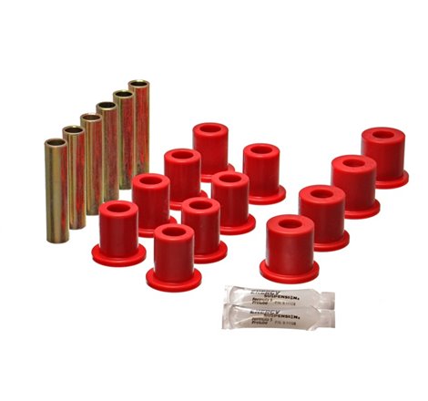 Energy Suspension Fd 4 Wd Frt Sprg Bush Set - Red