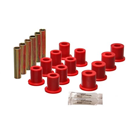 Energy Suspension Fd 4 Wd Frt Sprg Bush Set - Red