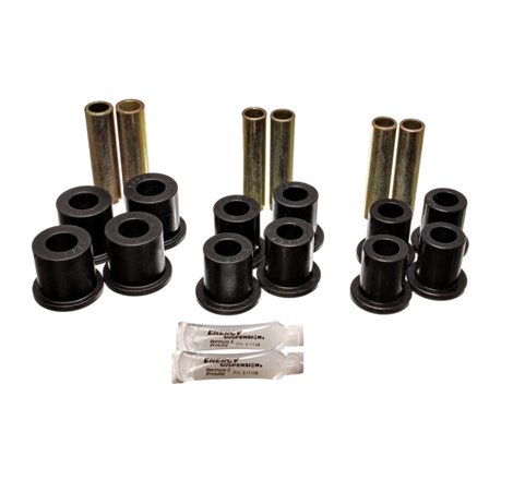 Energy Suspension Fd 4 Wd Frt Sprg Bush Set - Black