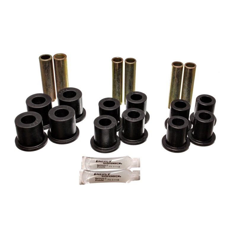 Energy Suspension Fd 4 Wd Frt Sprg Bush Set - Black