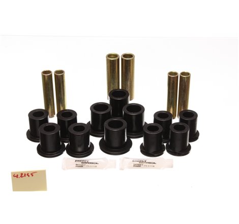 Energy Suspension Fd Rr Spring Bush Set Complete - Black