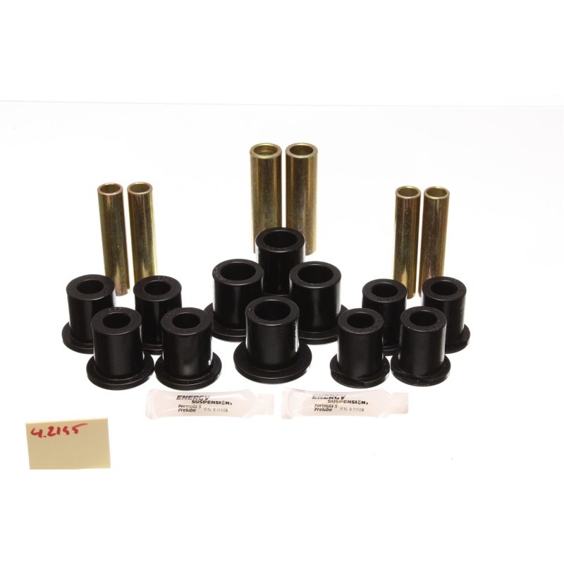 Energy Suspension Fd Rr Spring Bush Set Complete - Black