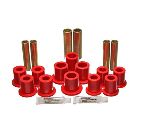 Energy Suspension Fd Rr Spring Bush Set Complete - Red