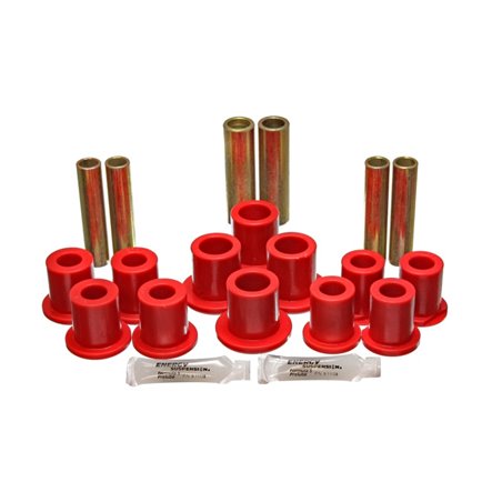 Energy Suspension Fd Rr Spring Bush Set Complete - Red