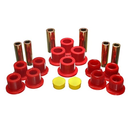 Energy Suspension Rear Leaf Spring Bushing Set - Red