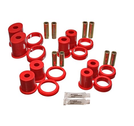 Energy Suspension Rr Lwr Cab W/Thrust Washer - Red