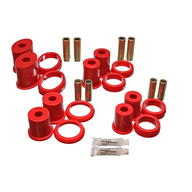 Energy Suspension Rr Lwr Cab W/Thrust Washer - Red